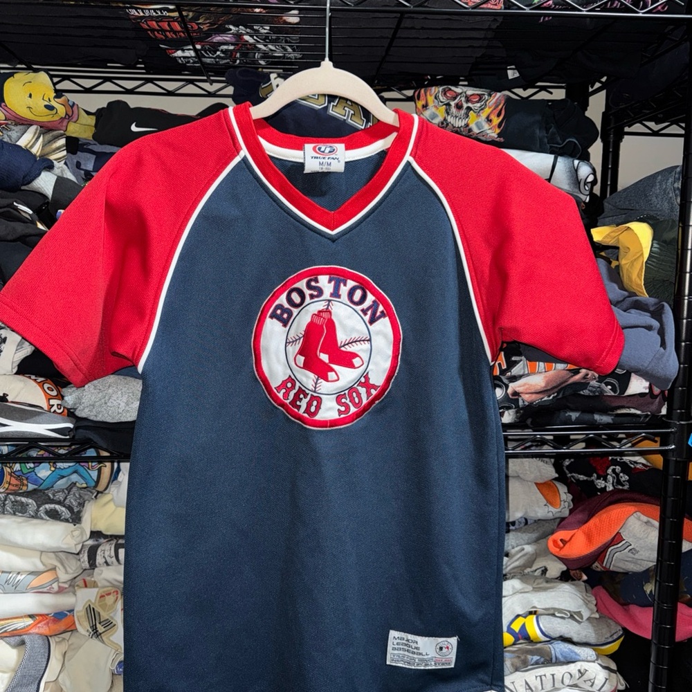 Vintage True Fan Women’s Boston Red Sox Pullover Jersey Size Medium